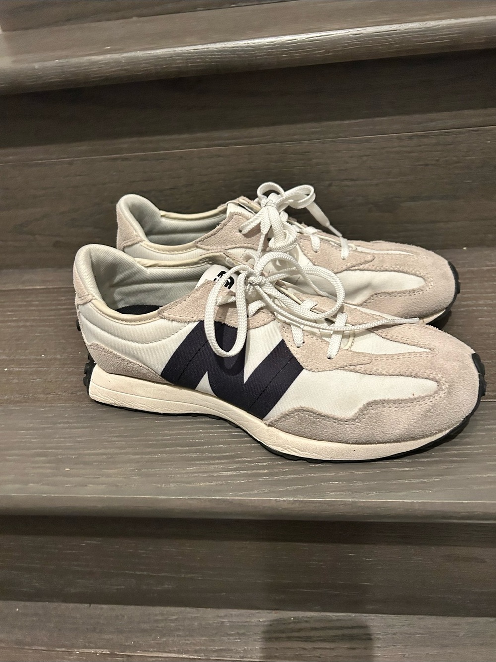 New Balance 327 Sea Salt with White and Black